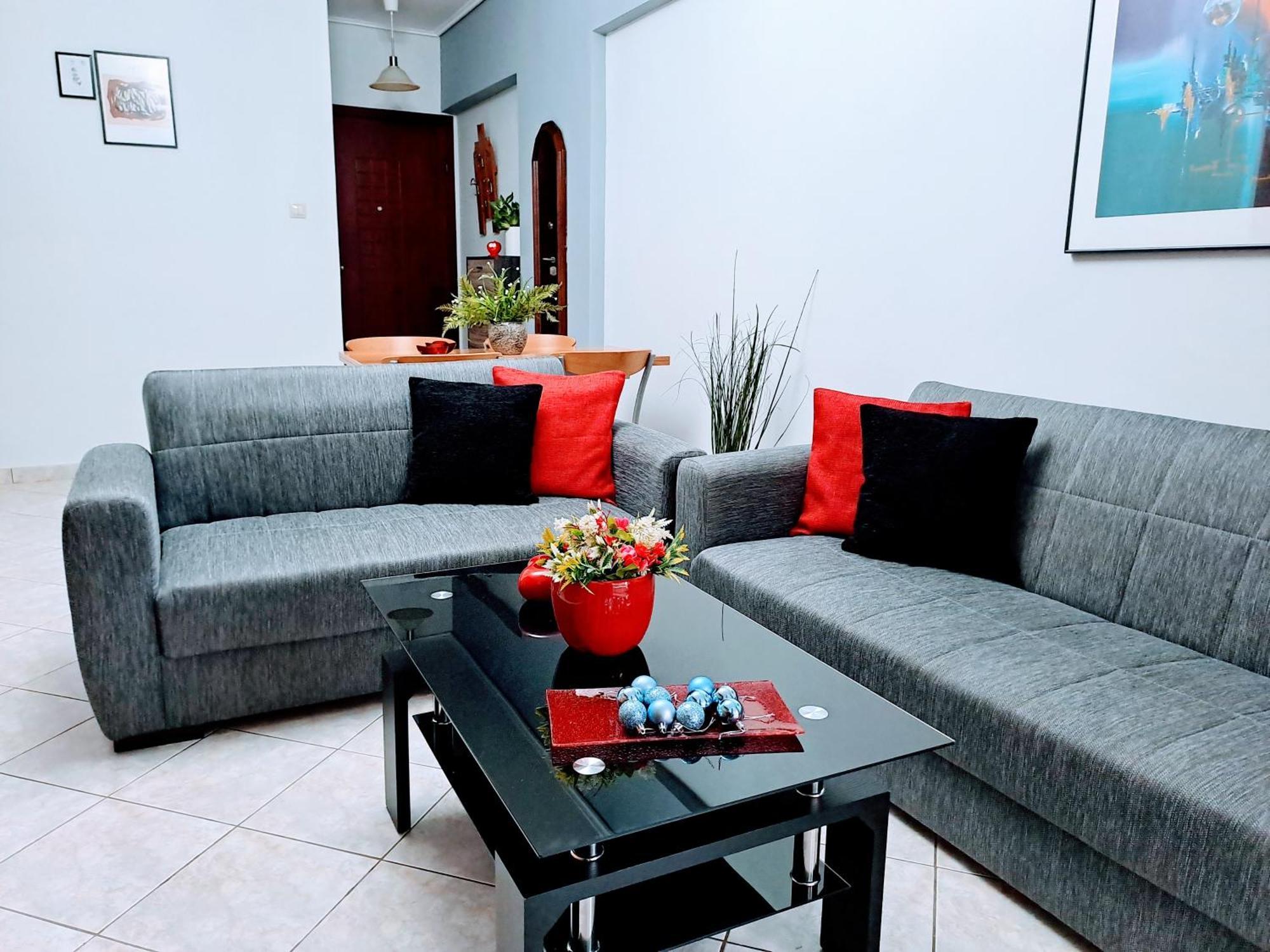 Bright Apartment In Nea Palatia • Oropos Kültér fotó