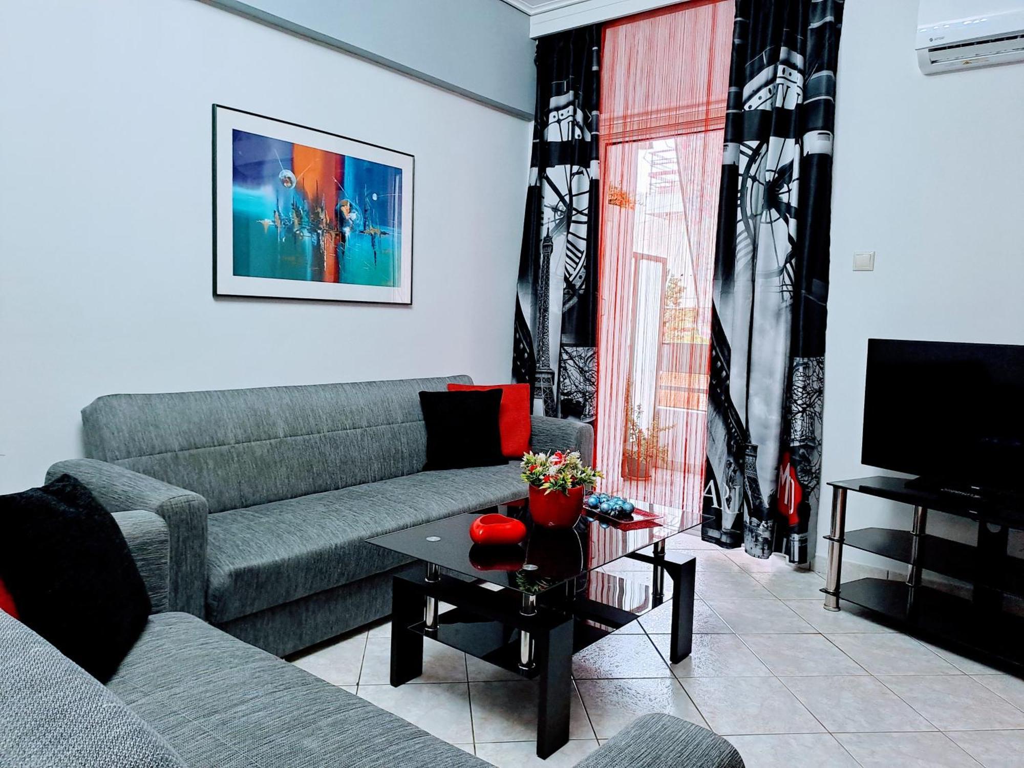Bright Apartment In Nea Palatia • Oropos Kültér fotó